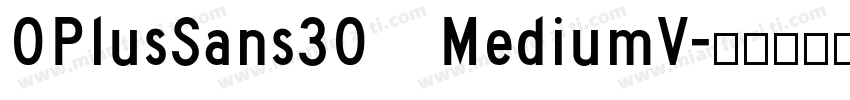 OPlusSans30 MediumV字体转换